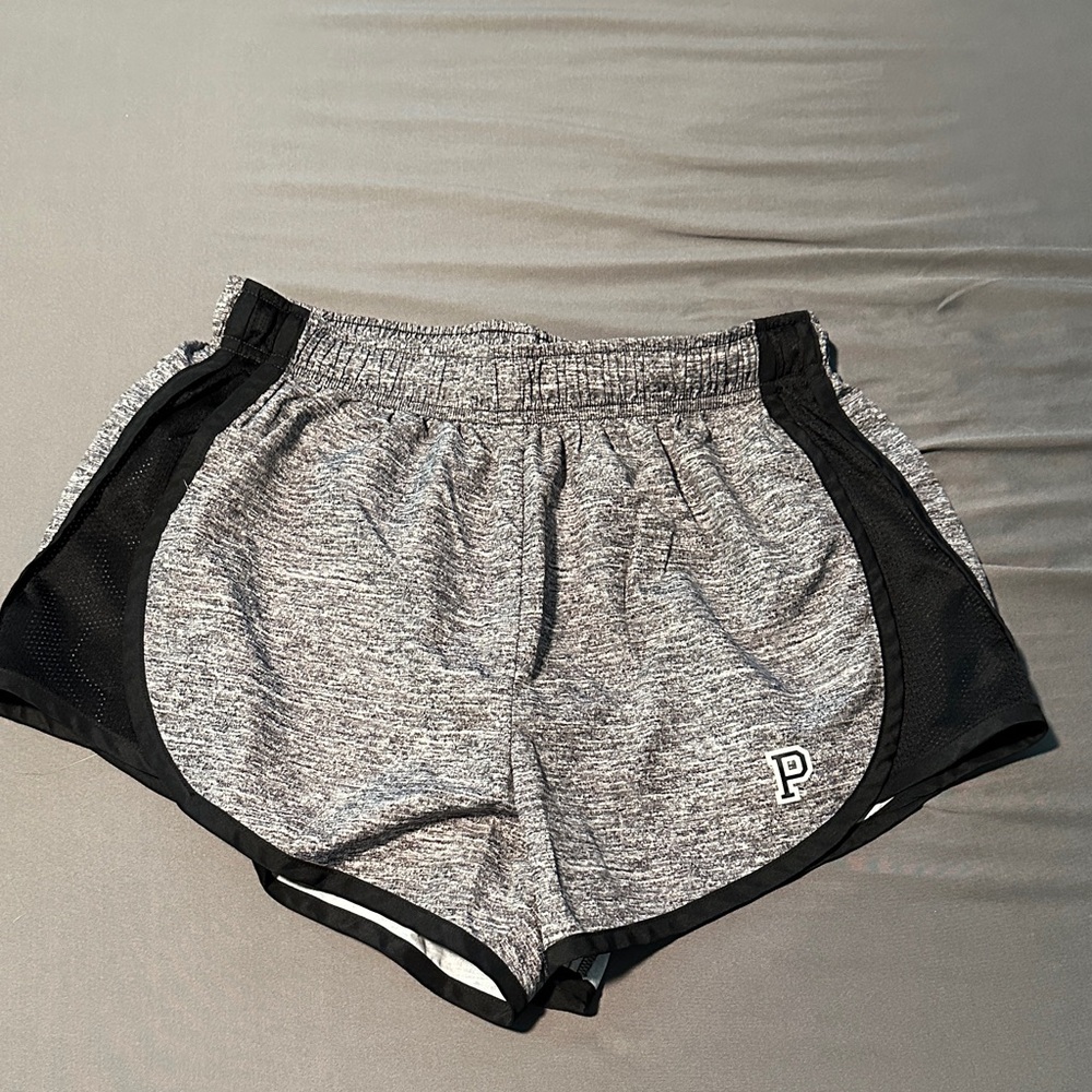 PINK VS Gray and Black Athletic Shorts